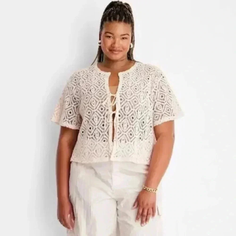 NWT ALANI NOELLE TARGET COLLAB Crochet Top size‎ xs